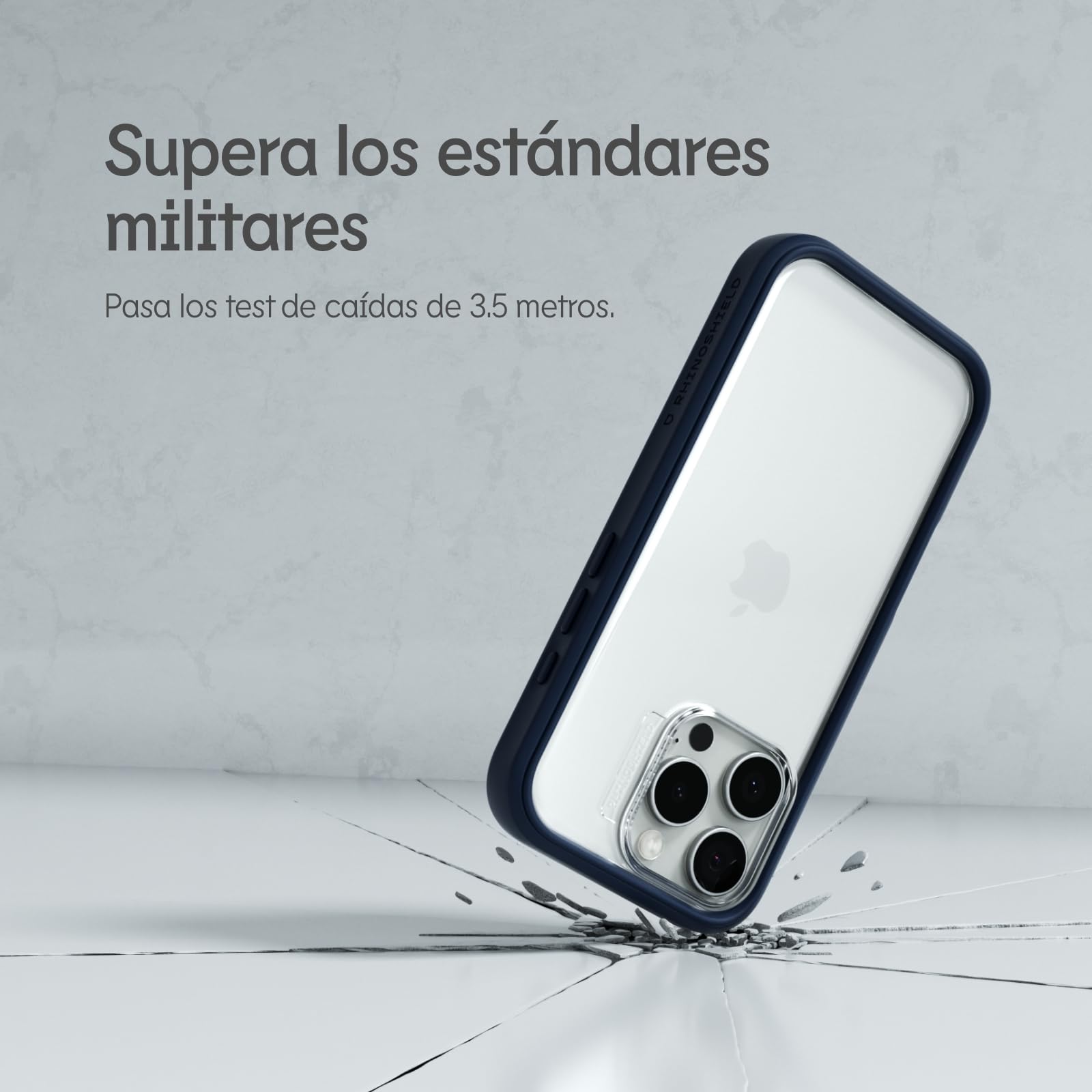 RhinoShield Funda Modular Compatible con [iPhone 16 Pro] | Mod NX - Funda Personalizable Protectora Resistente a Impactos - Grafito