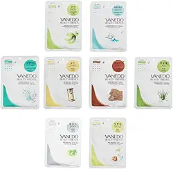 Kit com 10 Máscaras Hidratantes Faciais Coreanas - Essências Variadas