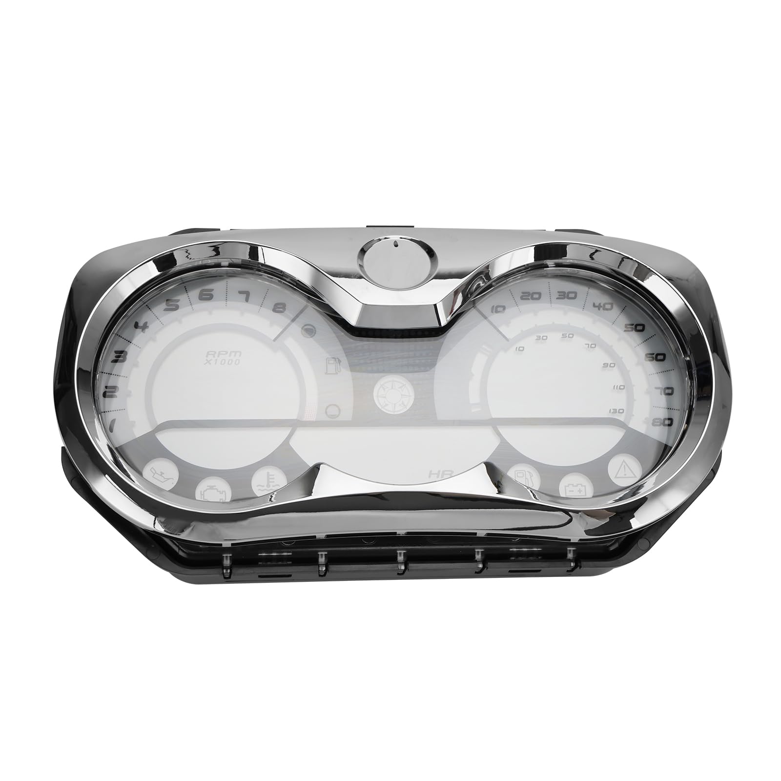 278002270 - Tachimetro LCD digitale per Jet Ski con cluster di strumenti per Seadoo GTX RXP RXT Wake 278002328 278002326 278002319 278002317 con 278002144 Cornice cromata
