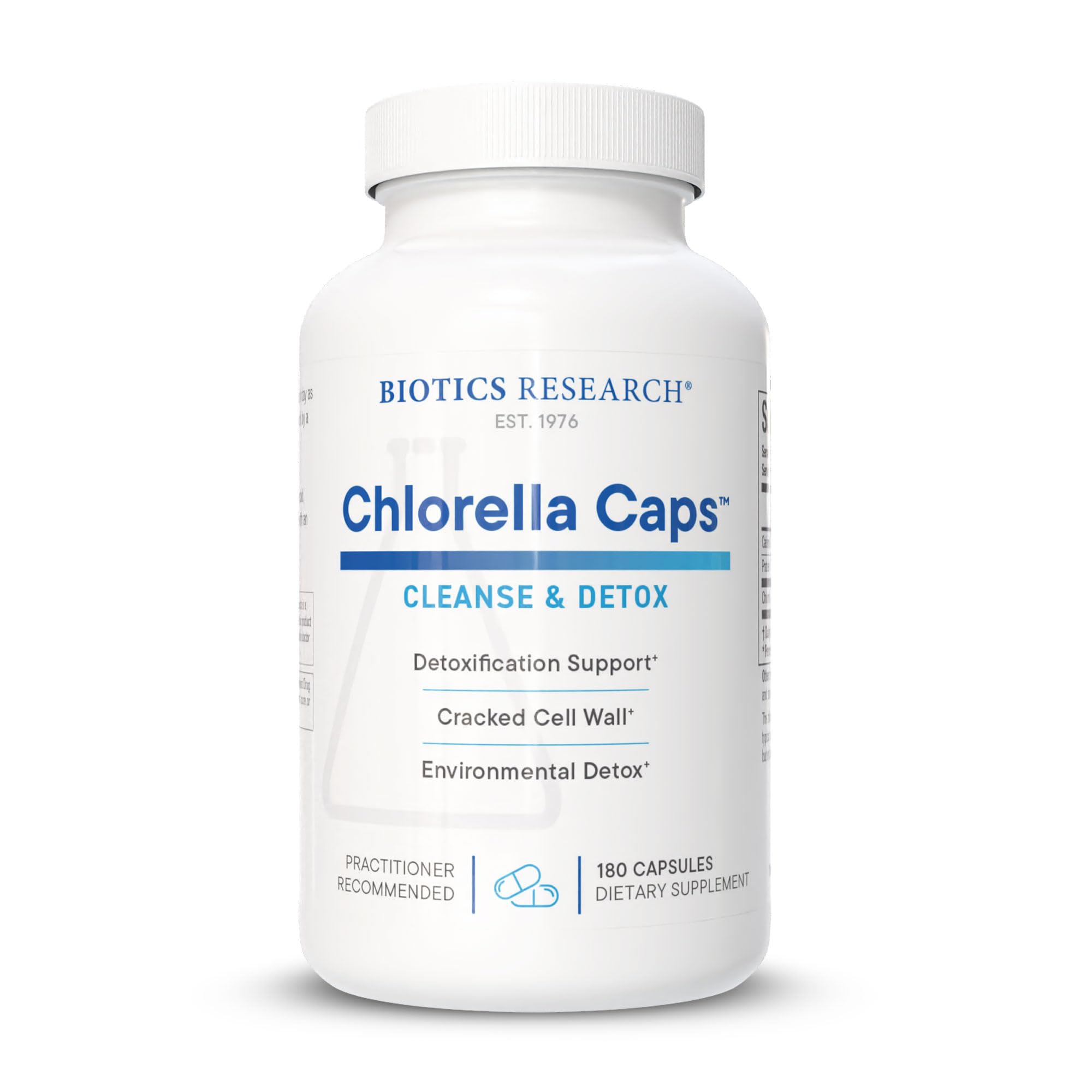 BIOTICS RESEARCH Chlorella Caps, Chlorella Supplements for Digestion, 180C