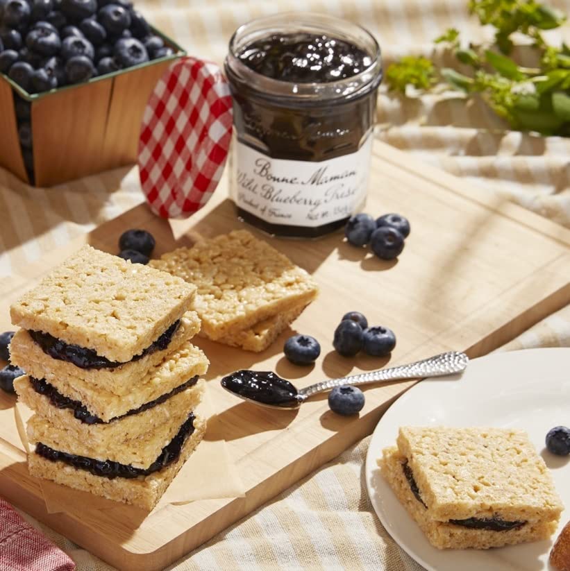 Image of Bonne Maman Wild Blueberry Preserve Fruit Jam, 13 oz ℮ 370 g