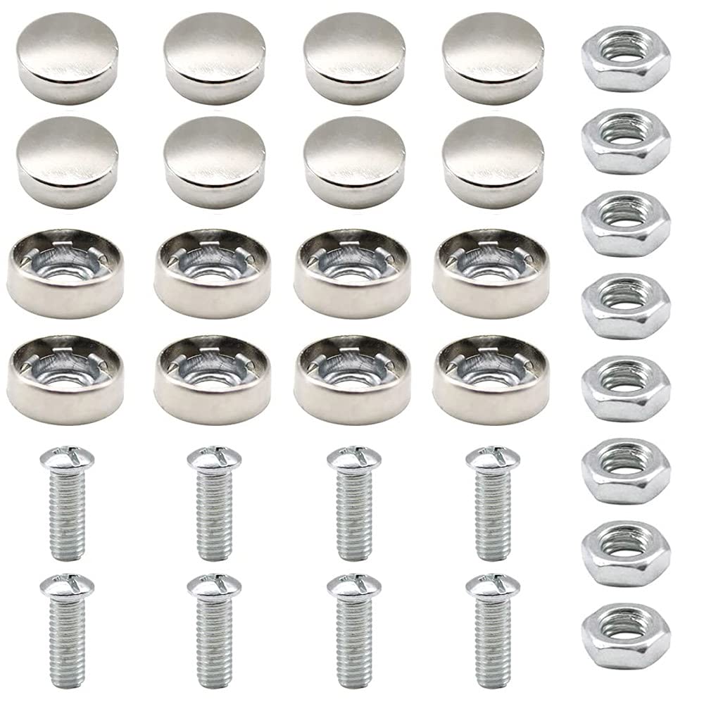 Buy 8 Groups Number Plate Screw Caps Car Number Plate Screws Caps and