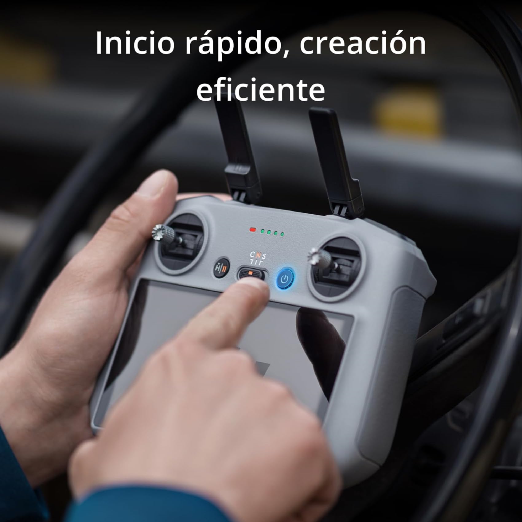 dji RC 2, Control Remoto, procesador de última generación, transmisión O4 a 20 km, Pantalla FHD de 5.5 Pulgadas, Antenas 2T4R, Controlador Inteligente para Drones