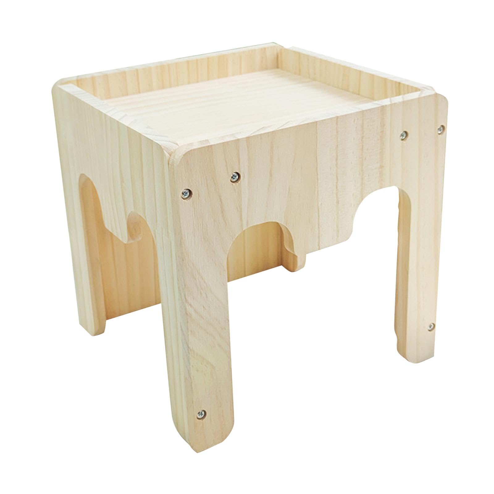 Niche en bois lapin et rongeurs : cabane artisanale tout confort Style E