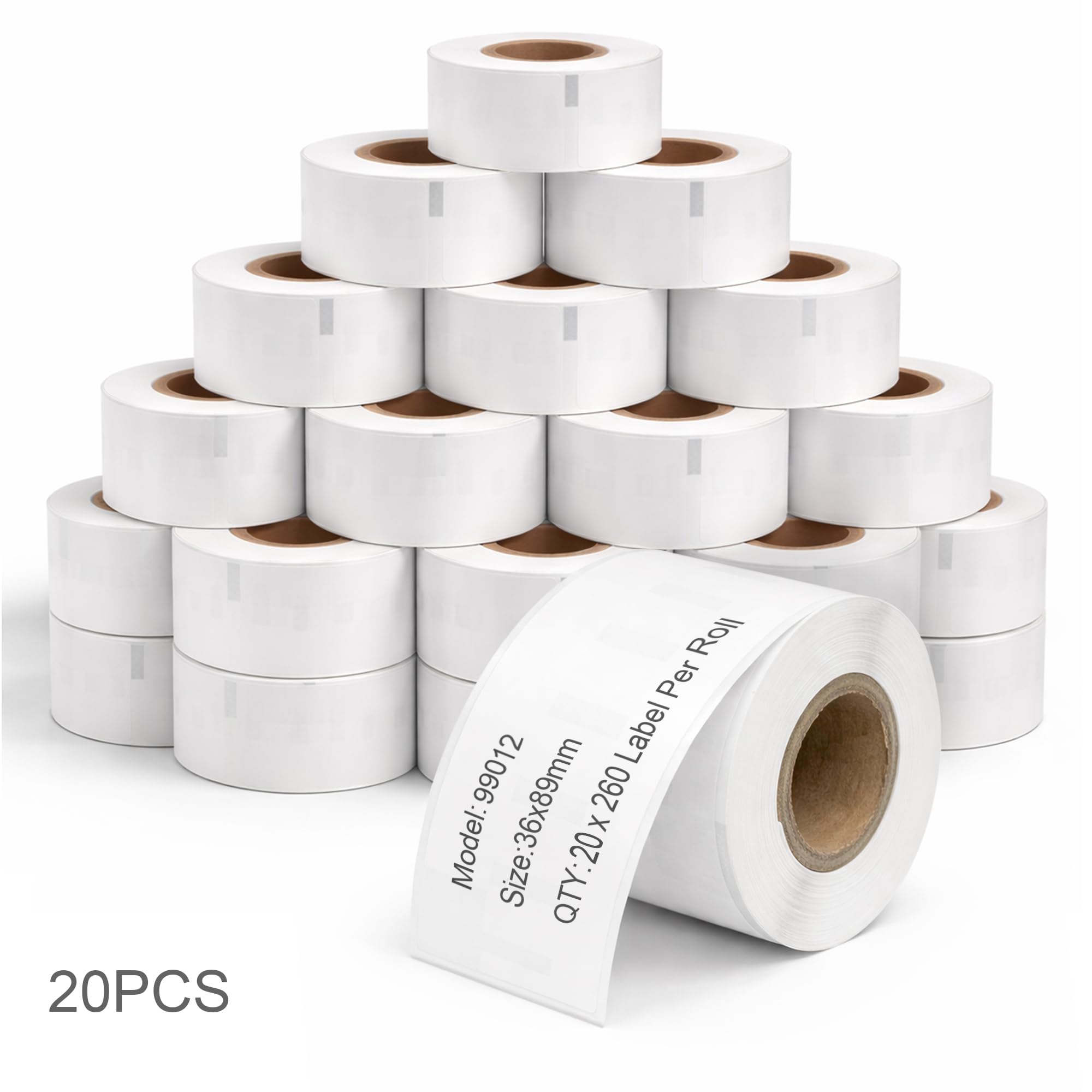 36 x 89, etichette per indirizzi, 99012, etichette autoadesive, etichette per spedizioni per LabelWriter 4XL 450 400 330 320 310 Twin Turbo Duo 450 430 420 400 240 220 200 120 100 Pro Plus (36 x 89