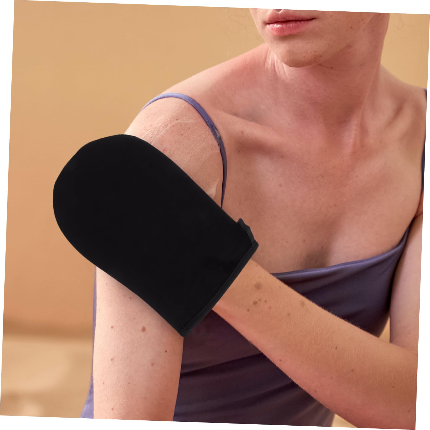Beatifufu Tanning Lotion Mitt Self Tanner Applicator Exfoliating Glove Reusable Mitt Body Exfoliator