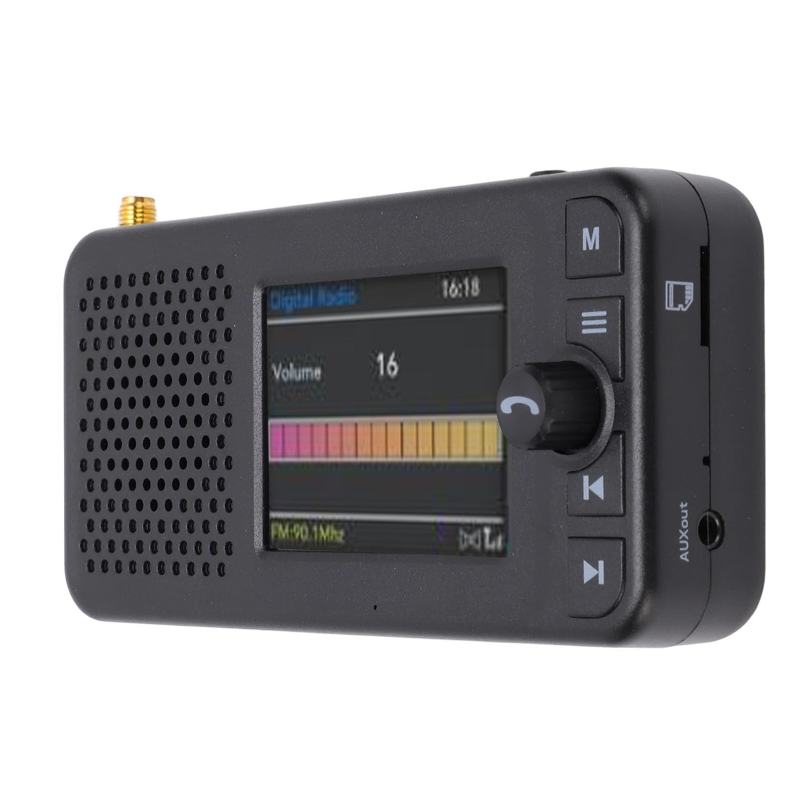 Transmisor FM de Radio Digital Dab para Automóvil con Pantalla LCD de 2,4 Pulgadas Bluetooth 5.0 para Transmisión de Audio para Automóvil y Actualizaciones Multimedia en Tie