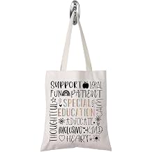 TSOTMO Special Education Tote Bag Dysleixa Gift Special Ed Teacher Thank You Gift Autism Teacher Gift