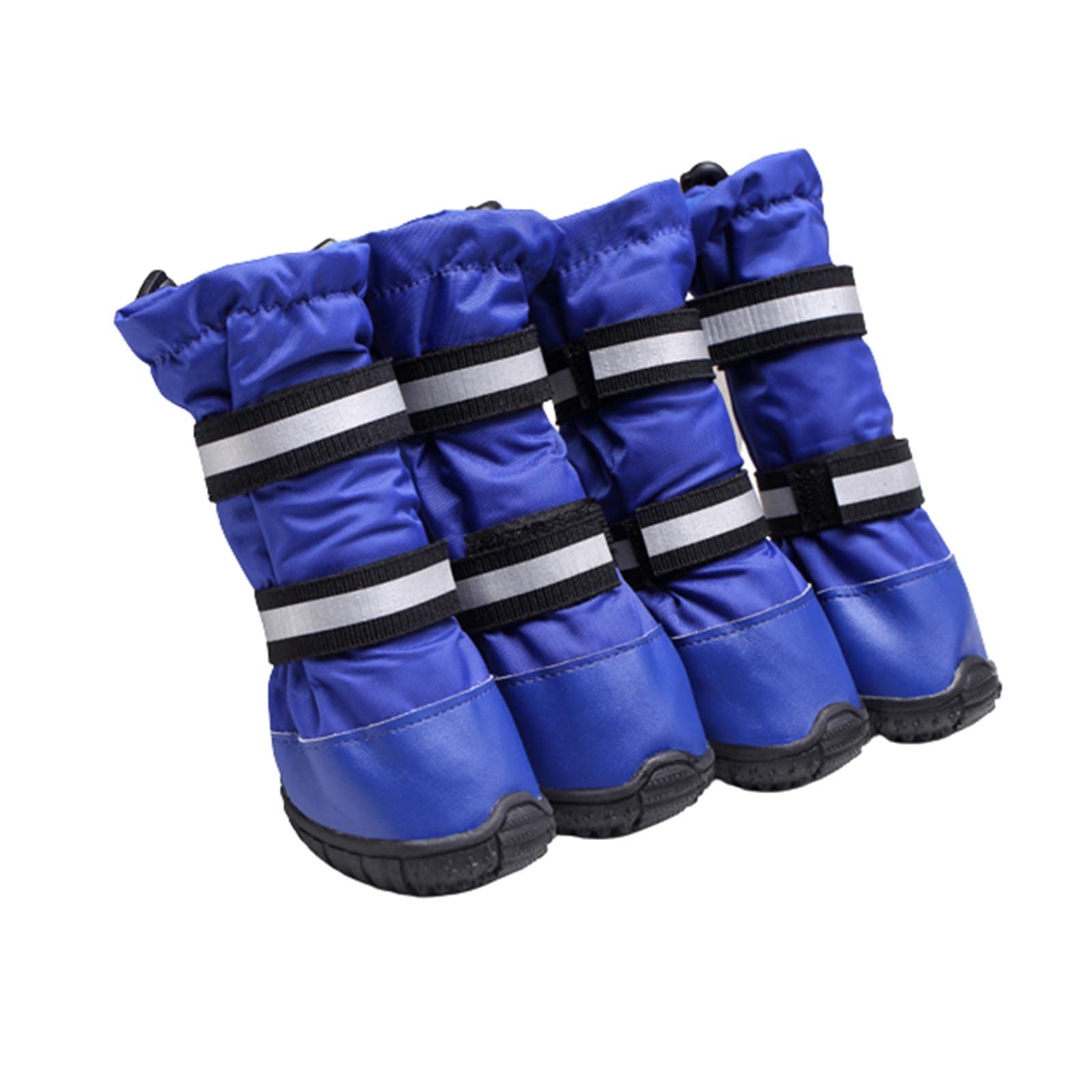 JUSHZ Hundeschuhe Wasserdicht Pfotenschutz Dog Shoes Hund Schuhe Neopren Für Große Hunde 4er-Set Mit Abriebfester Anti Rutsch Gegen Hitze Regenfest rutschfest (90,Blue)