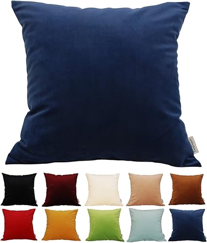 TangDepot - Funda de almohada de terciopelo macizo, funda de almohada, fundas de almohada supersuaves de lujo, muchas opciones de color y tamaño