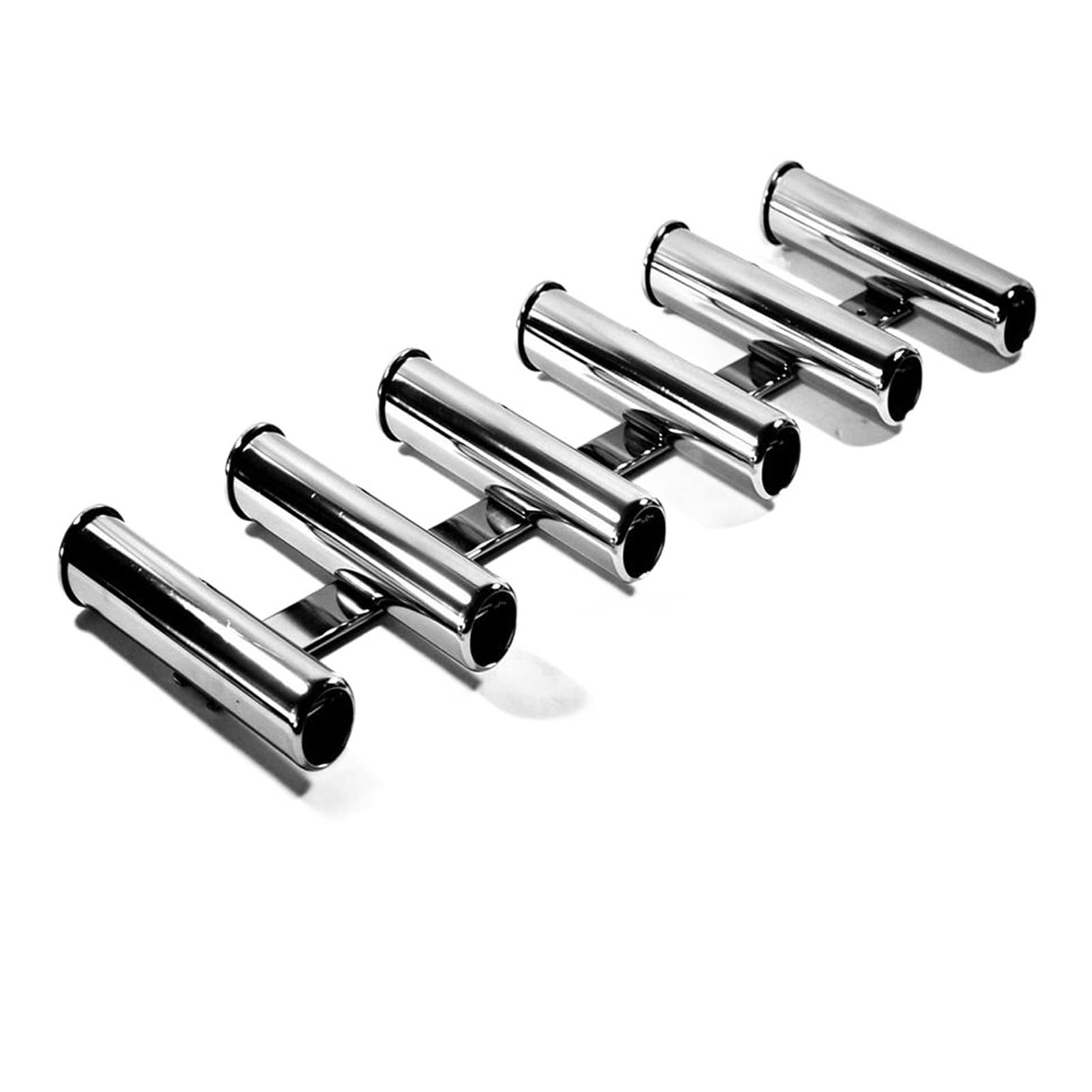 6 Link Angelrute Halter 6 Röhrchen Rod Pod Rack Edelstahl Boot Marine Yacht Einfache Montage