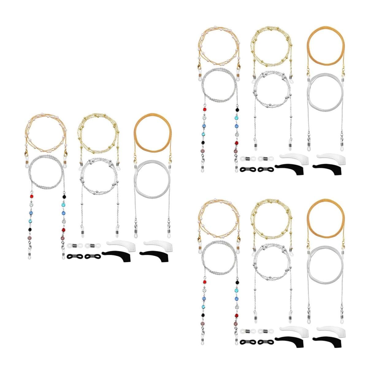 BESTYASH Cadena De Máscara De Cadena Para Gafas Elegantes Decoraciones De Gafas Cordones Para Anteojos Anti-perdida Cuerdas Antipérdida Para Gafas Cuerdas Para Anteojos La Cadena