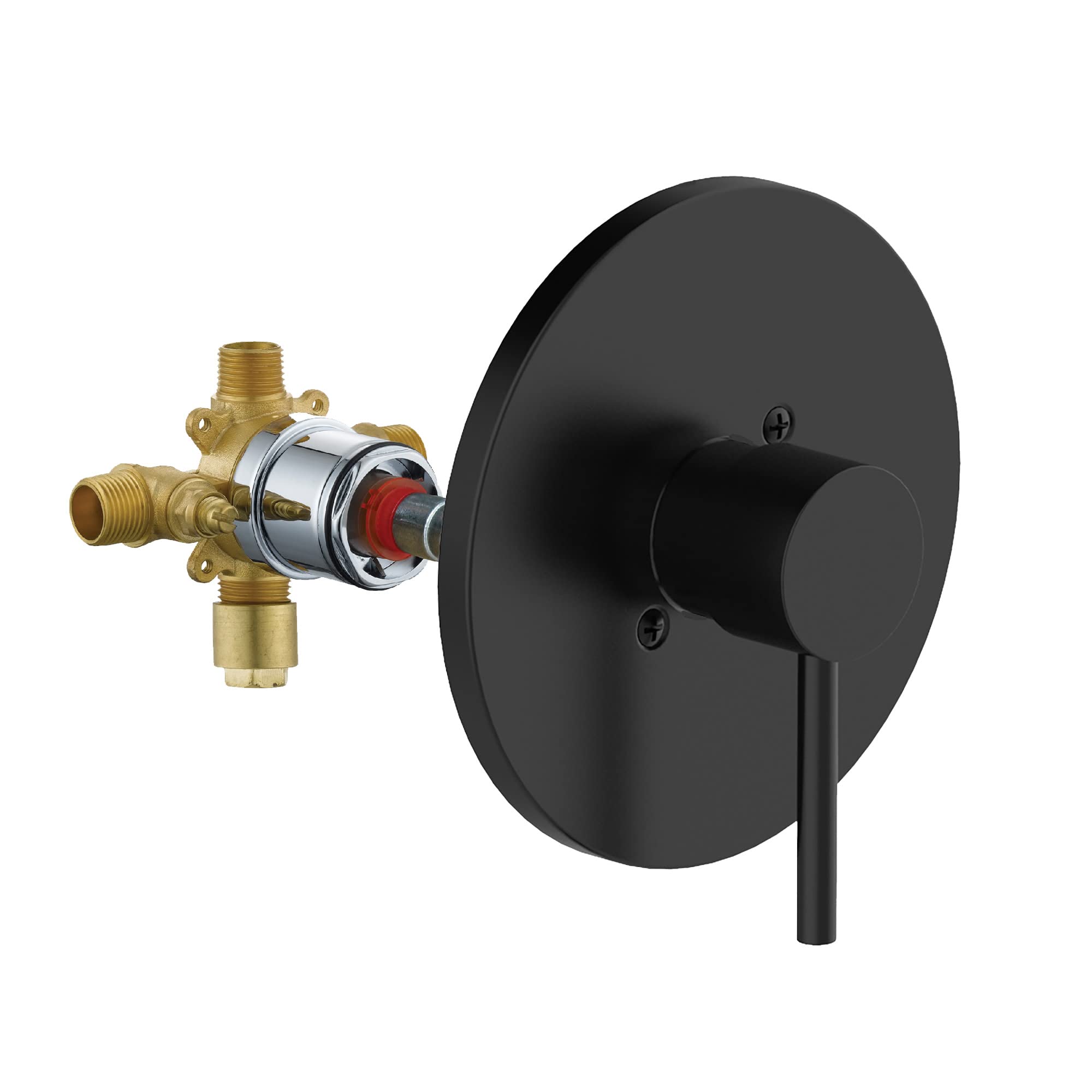 Garniture de valve Noir mat Design House Eastport 594366 pour douche moderne