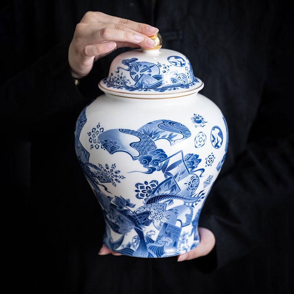 Puszka do herbaty kamionka gospodarstwo domowe 1000 ml czarna herbata zielona herbata pojemnik do przechowywania herbaty pulpit ceramiczna puszka na herbatę pojemnik na herbatę