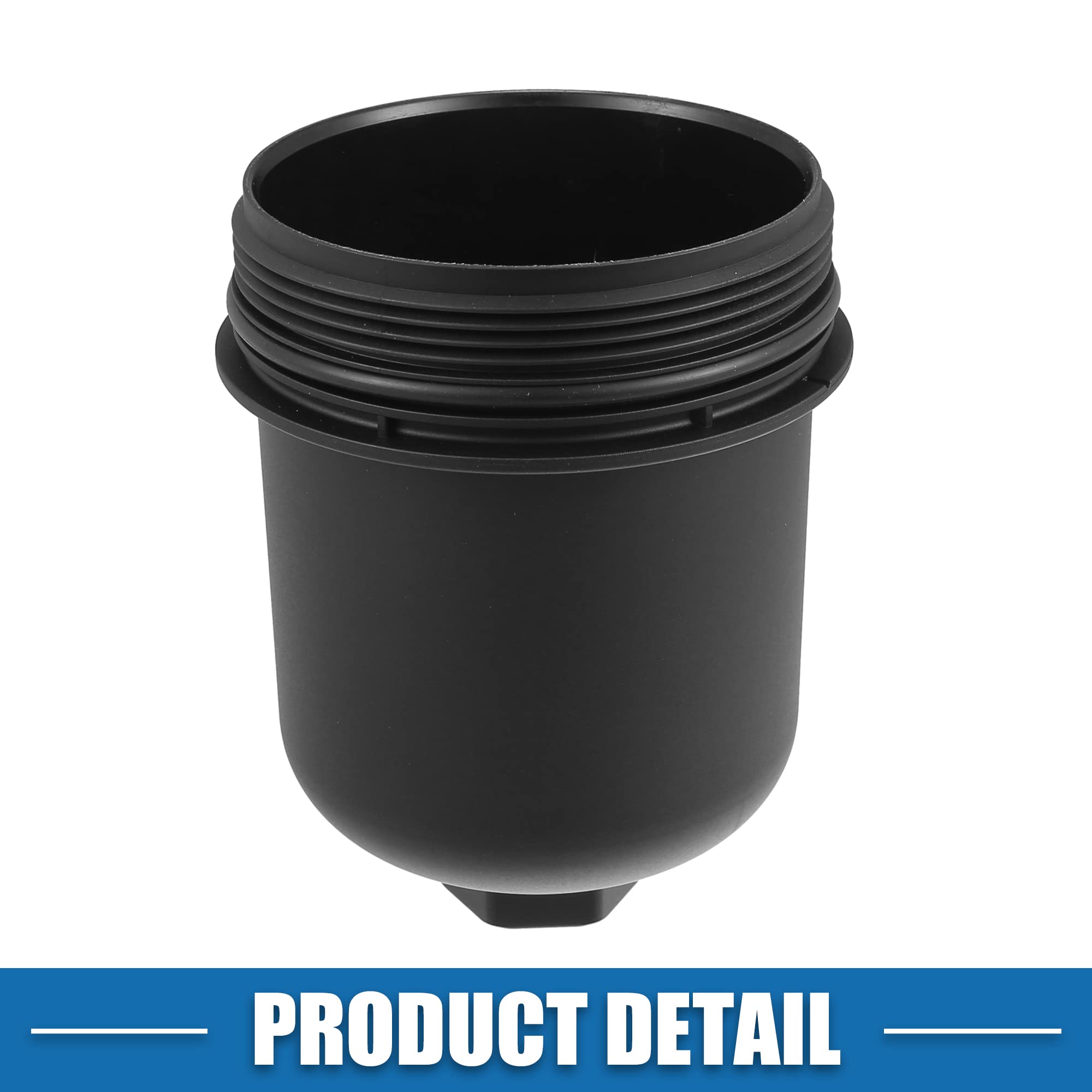 A ABSOPRO Tapa Carcasa Filtro Aceite Para Porsche Macan 15-18 1Pc | Negro, Plástico, 14.5X11Cm, Oe: 94610702275, Para Porsche Macan 3.0L