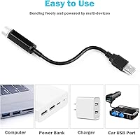 Vista 5 de Luz nocturna de techo de auto con estrellas, portátil, ajustable, USB, flexible, interior, LED, con atmósfera romántica, estrella, proyector Rojo
