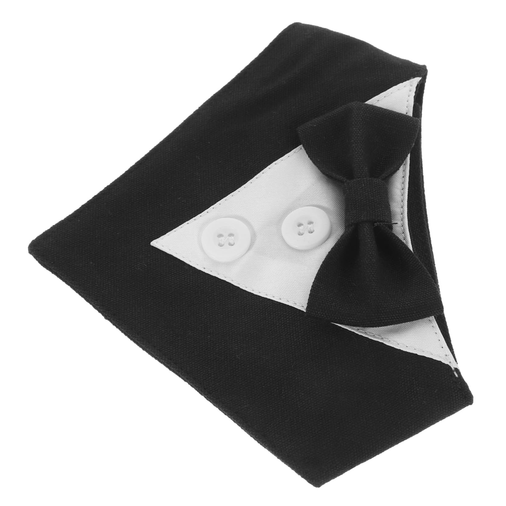 VICASKY 5 Pièces Bandana Formel pour Chien Noir XS Foulard Décoratif de Mariage et Costume Anglais pour Chiots Accessoire Pratique et Élégant pour et Photos