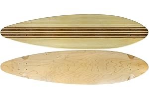 TGM Skateboards Moose Longboard 9.5" x 41" Top-Ply Bamboo Longboard Deck with Grit Tape