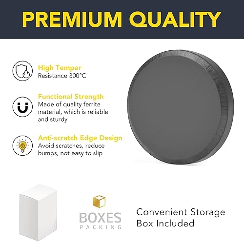 Miniatura 3 de TRYMAG - Imanes para manualidades con respaldo adhesivo, pequeños imanes de cerámica para manualidades, discos redondos, pequeños imanes