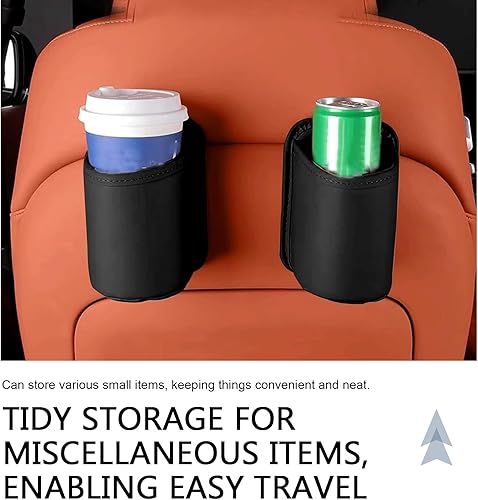 Miniatura 6 de 2 portavasos grandes para puerta de automóvil, soporte para bebidas con clip en el bolsillo del asiento trasero, impermeable, resistente a los