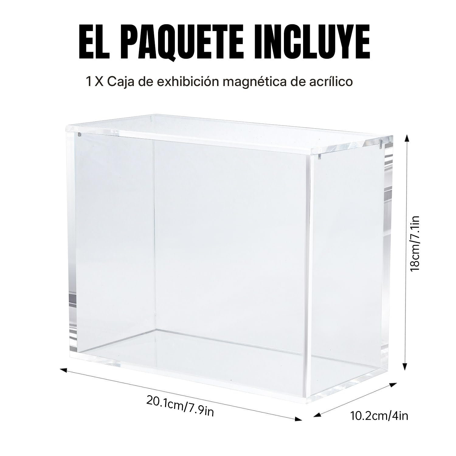 Wigearss Caja de Acrílico Magnética Protección para Pokémon Elite Trainer Box, Caja Protectora Transparente Magnética para Pokémon Elite Trainer Box