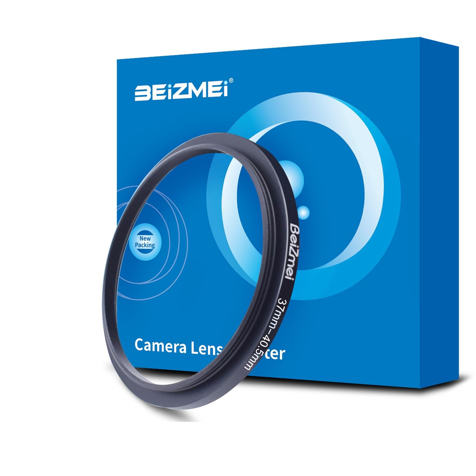 Pierścienie adaptera obiektywu 37 mm do 40,5 mm kompatybilne ze wszystkimi obiektywami 37 mm do 40,5 mm UV, ND, CPL, filtr, 37 mm obiektywu do 40,5 mm filtr pierścieniowy