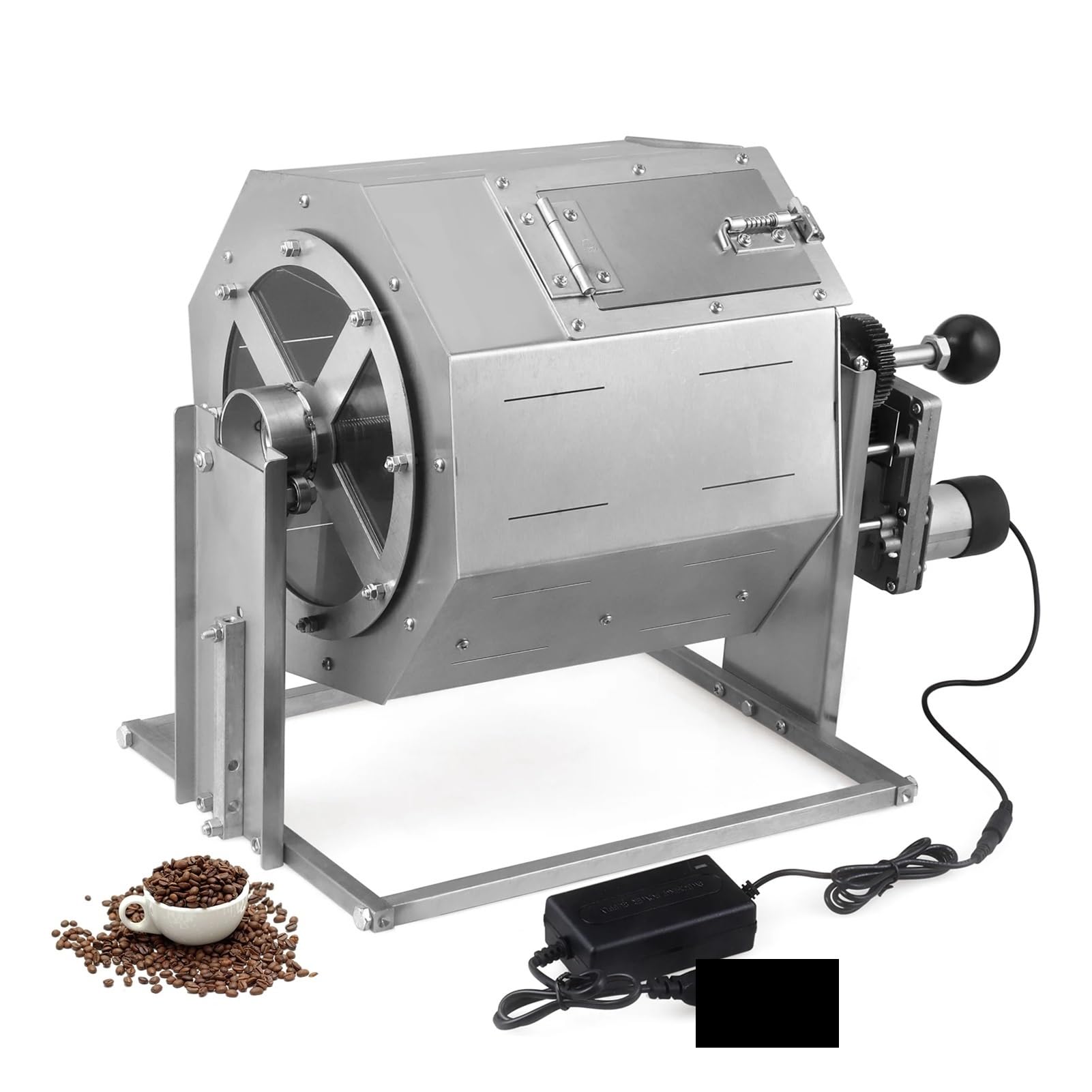 Torréfacteur à café électrique compact avec four gaz et en céramique, appareil de chauffage domestique for la friture grains cuits au Application Répandue(8L)