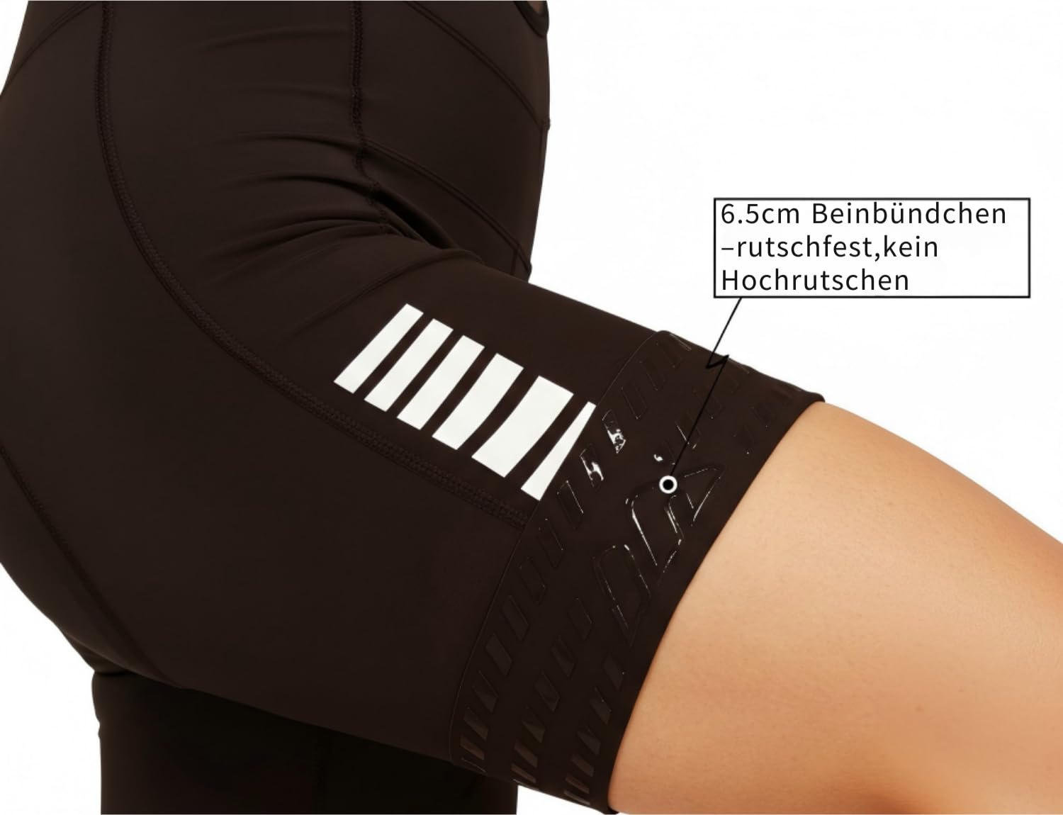Wulibike Radlerhose Damen Gepolstert mit träger Elastische Frauen TräGerhose Fahrradhose Atmungsaktive Fahrradbekleidung 3 Staschen Rennrad Und Bike MTB