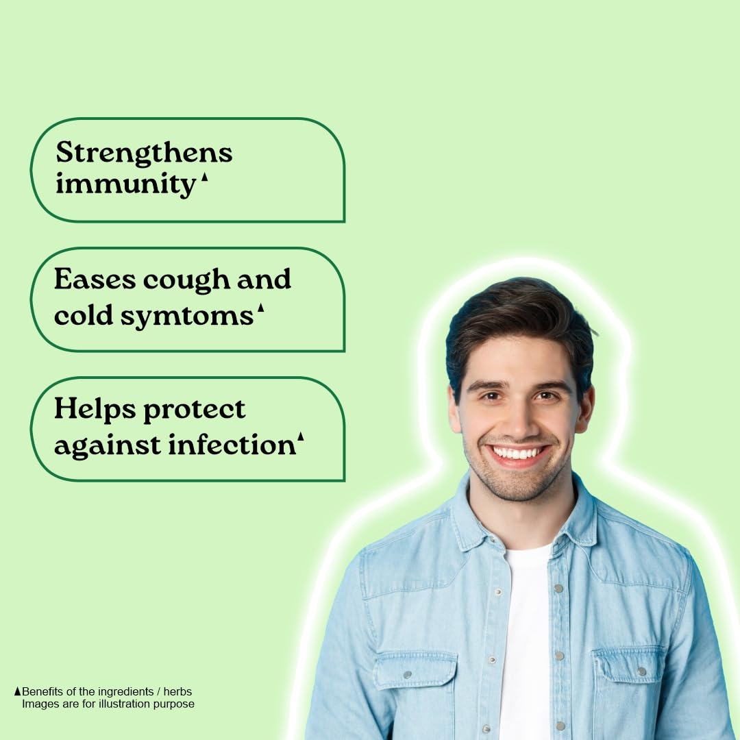 A TATA Product - Organic India Immunity - 60 Veg Capsules, Helps Boost Immune Response Against Illness, Relief From Cold, Cough, Flue & Other Respiratory Tract Infection, GMP & NPOP Certified Organic product image 3