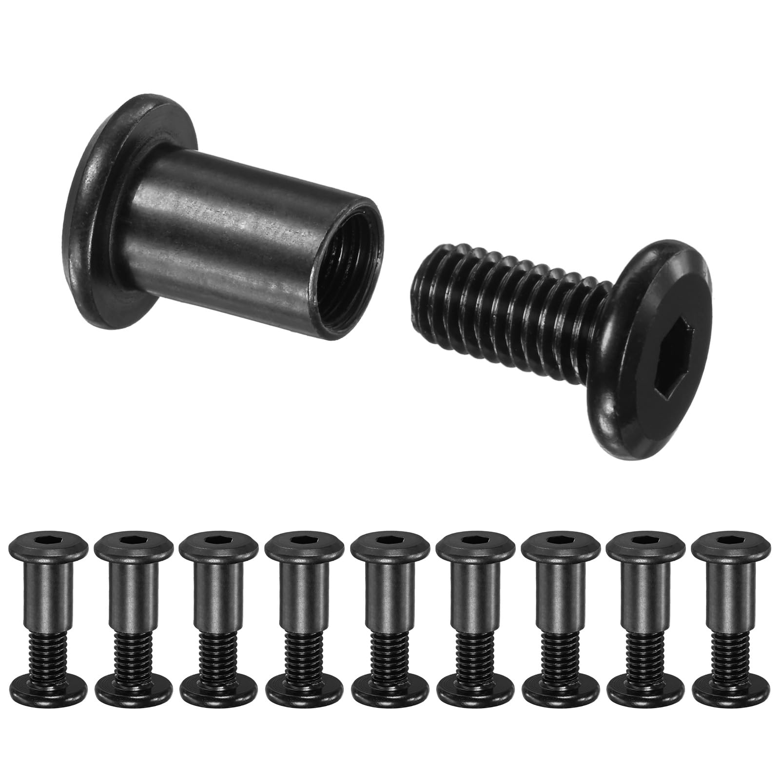 M METERXITY 10-Pack Hex Drive Socket Cap Bolt