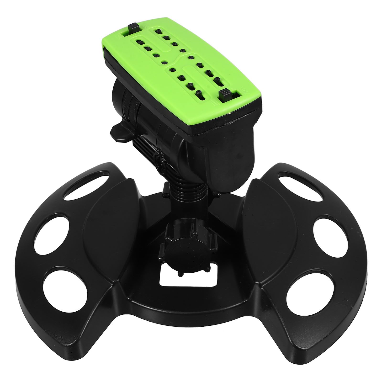 TOYANDONA Arroseur de Jardin Rotatif Automatique en Abs Noir, Système D'arrosage pour Pelouse et Arbres, Couvre Large Surface et Protège Les Plantes Délicates, pour L'irrigation