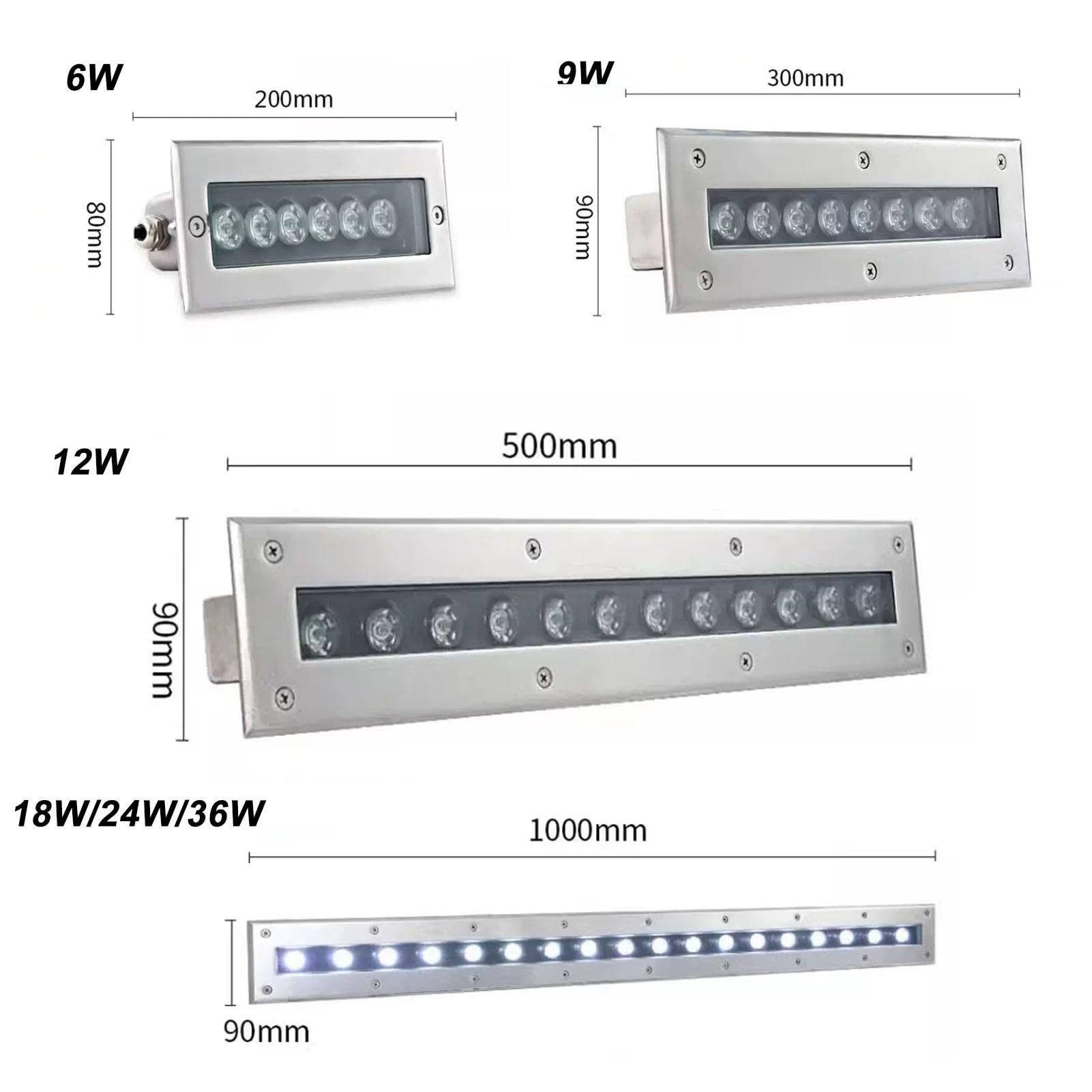 Oświetlenie basenu LED - liniowy reflektor LED do zanurzania, wodoodporna lampa ścienna do basenu podwodnego IP68 ze stali nierdzewnej 24V, zatapialne światło LED (zielone światło, 12 W)