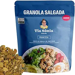 Tia Sônia, Granola Salgada Francesa Parmesão Castanhas 200g Tia Sônia Artesanal Sem Glúten