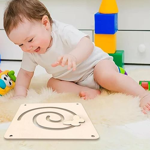 Miniatura 2 de Tablero sensorial - Juguetes Montessori portátiles - Juguetes Montessori de madera para actividades educativas, forma a juego, tablero de niños