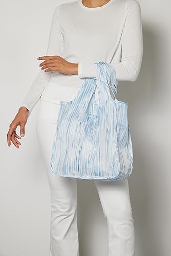 Miniatura 2 de Pure Sage Bolsa de comestibles reutilizable - Elegante bolsa de compras para comestibles - Bolsa plegable - Tamaño mediano