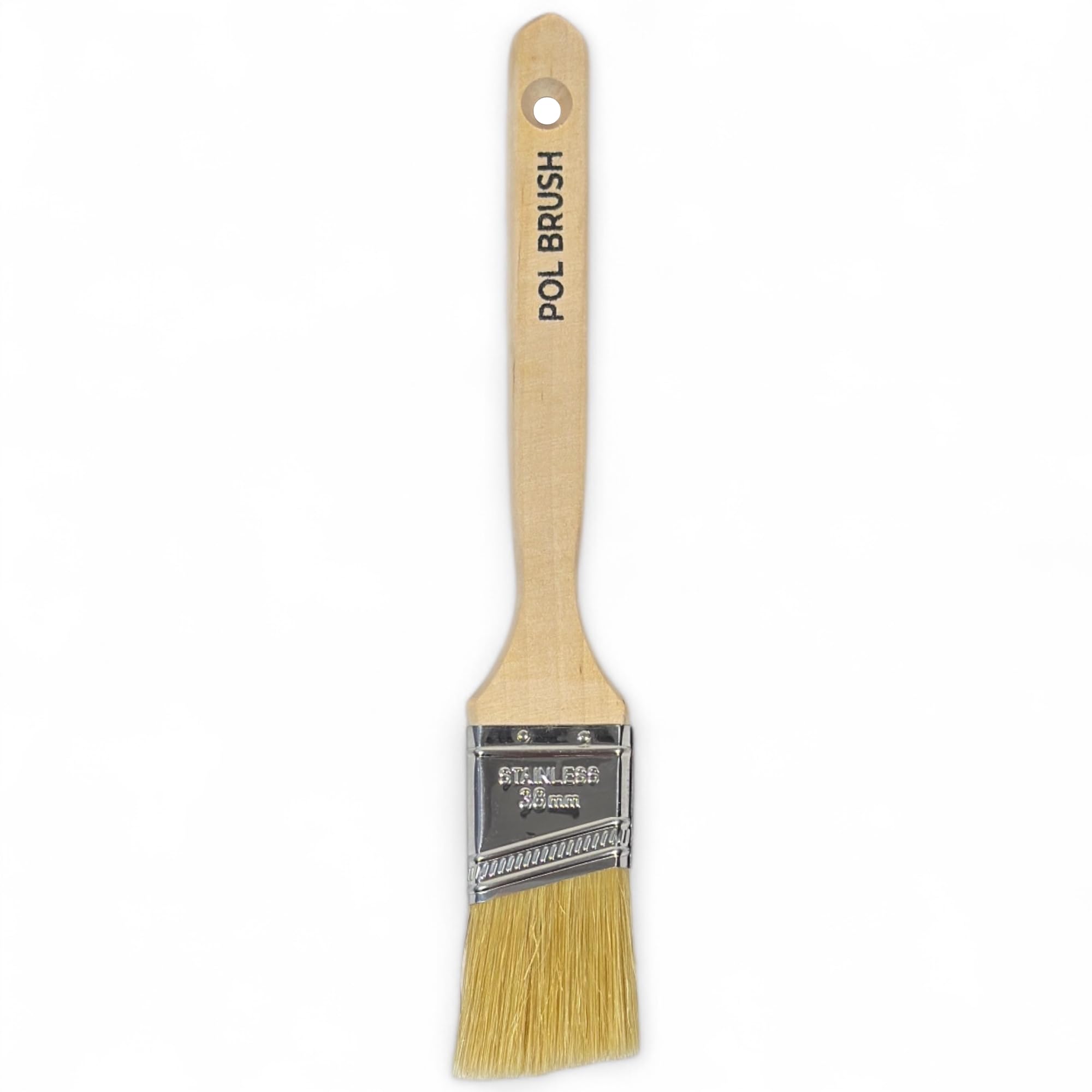 Pinceau coudé pour radiateur et angles difficiles de 3,8 cm en bois