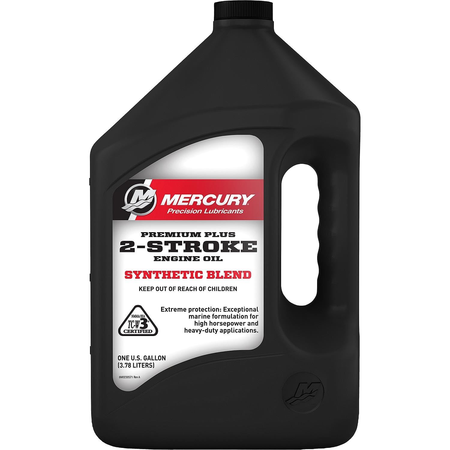 2-Stroke Premium Plus Synthetic Blend Marine Engine Oil, 1 Gallon 858027K01