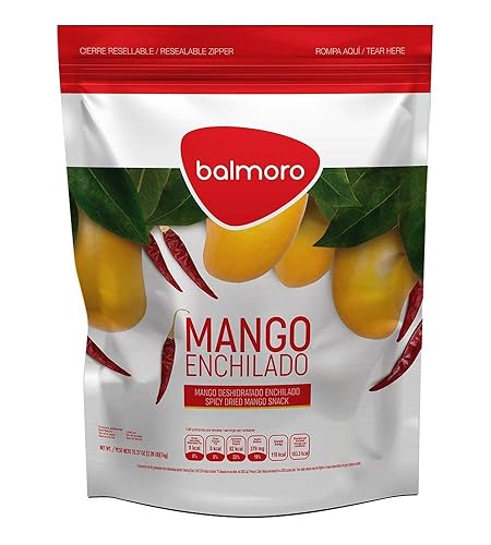 Balmoro Rebanadas secas de mango picante, 2.2 libras
