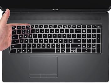 Keyboard Cover for 15.6" Dell Latitude 5520 5521 5530 5531 Keyboard Skin, 15.6" Dell Precision 3560 3570 3561 3571 Laptop Keyboard Cover Protective Skin, Black