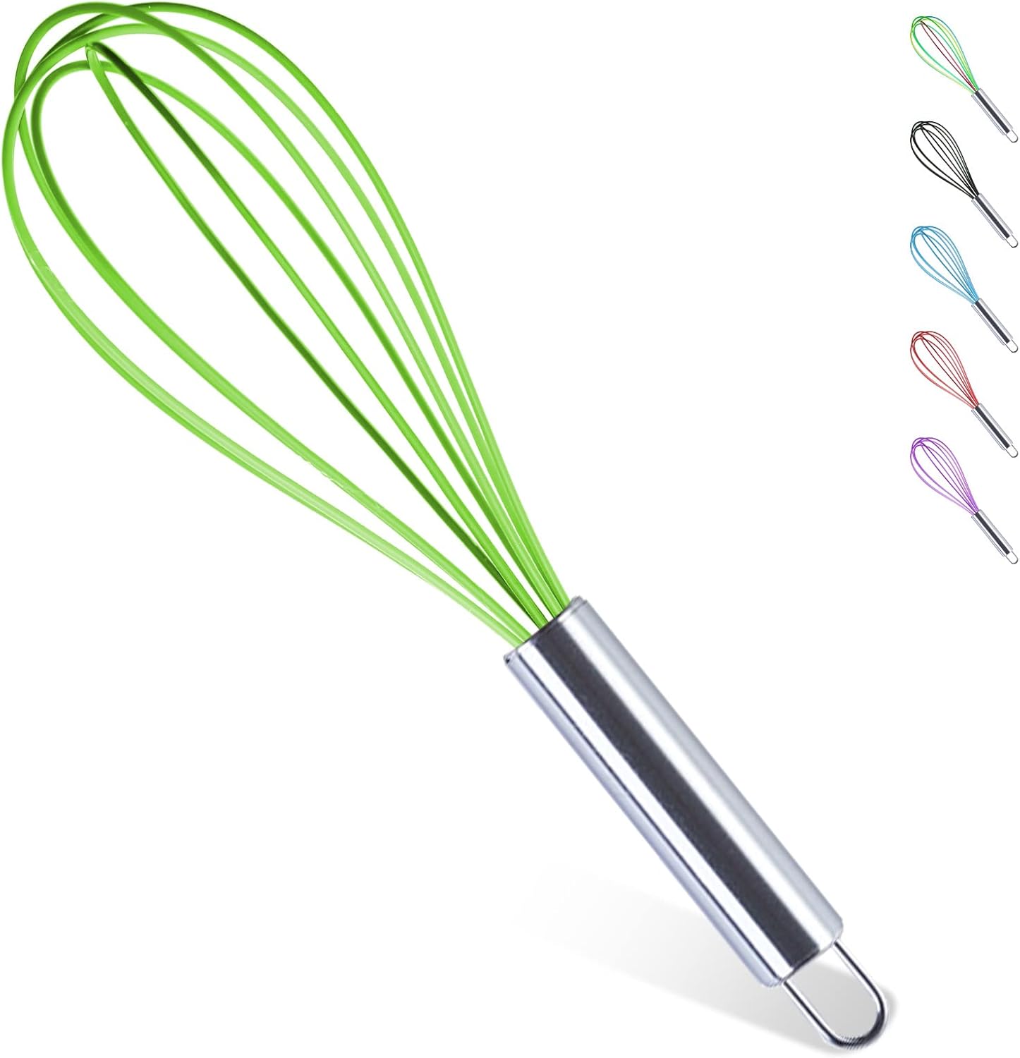 Silicone Whisks, 12 In Whisks for Cooking, Silicone Kitchen
