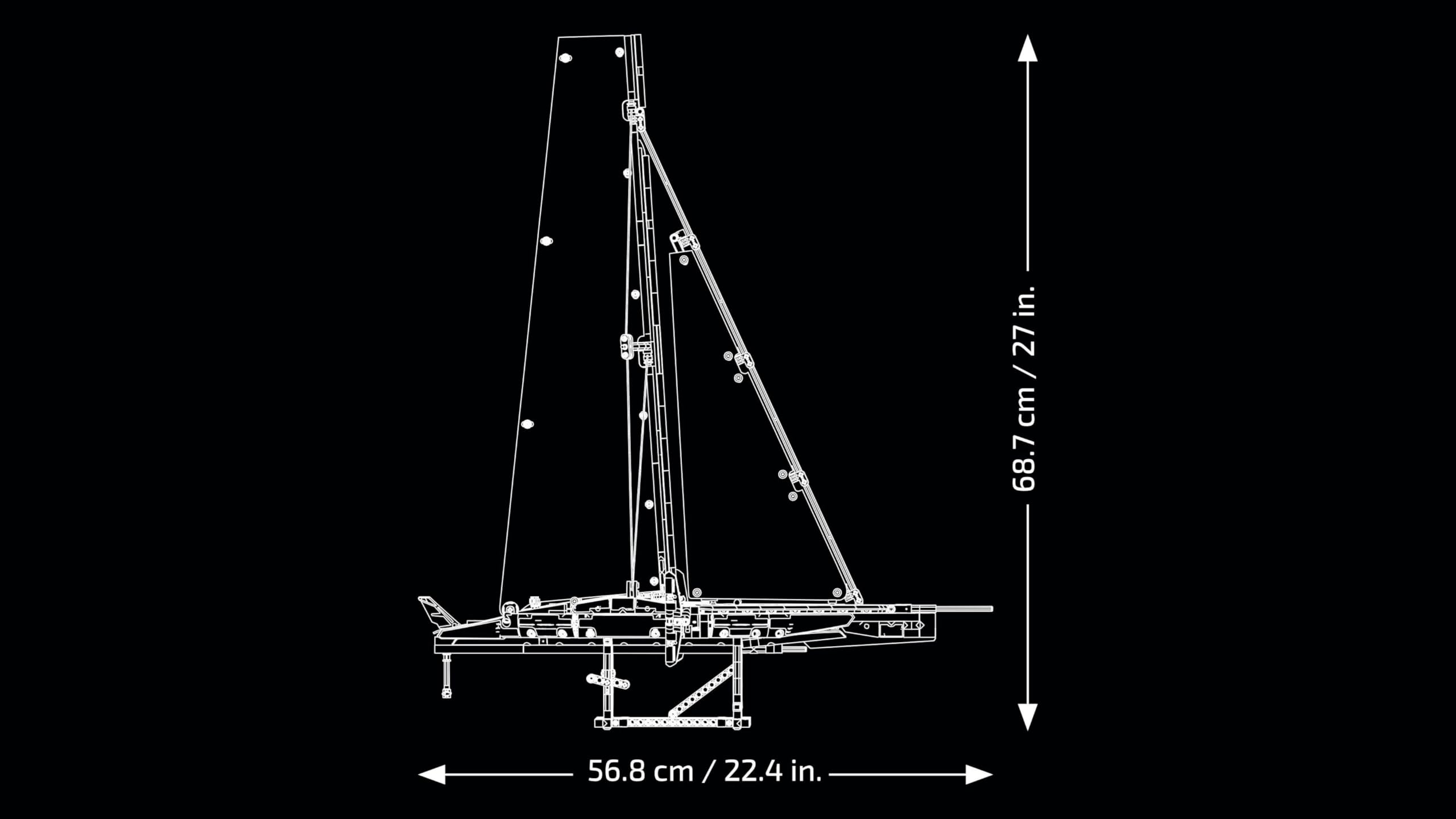 LEGO Technic Emirates Team New Zealand AC75, Modellino di Nave Yacht da Costruire, Kit Modellismo per Adulti con Barca a Vela, Idea Regalo Creativa per Uomo, Donna, Lui o Lei, Decorazione Casa 42174