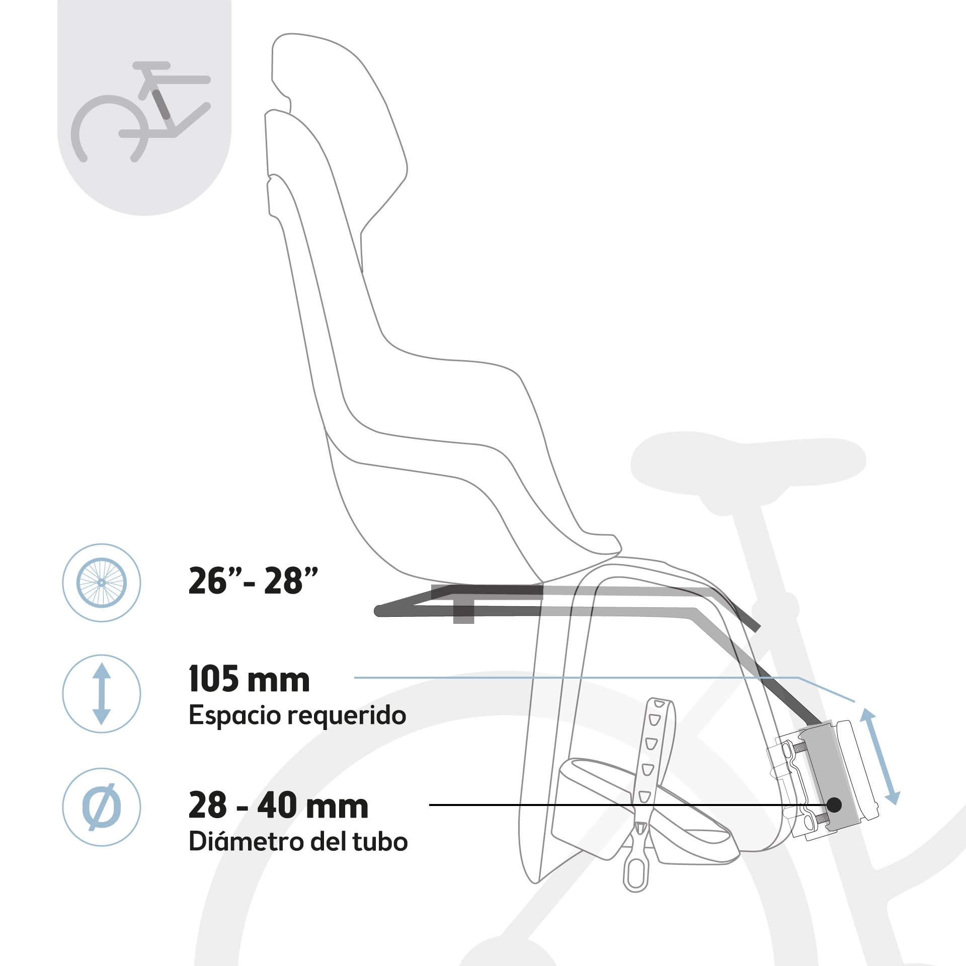 Bobike Go Maxi Rear Child Bike Seat MAX 22 kg