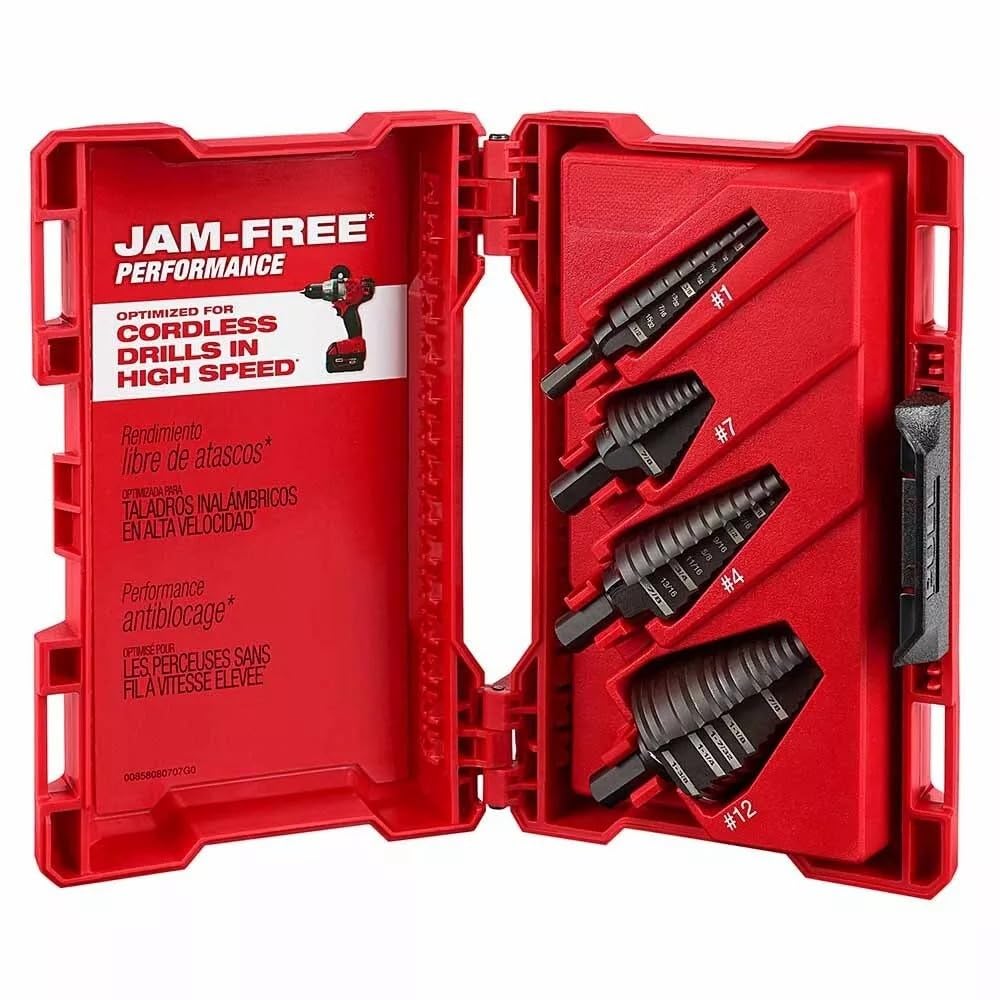 4 Pieces 48-89-9223 for Milwaukee Step Drill Bit Set