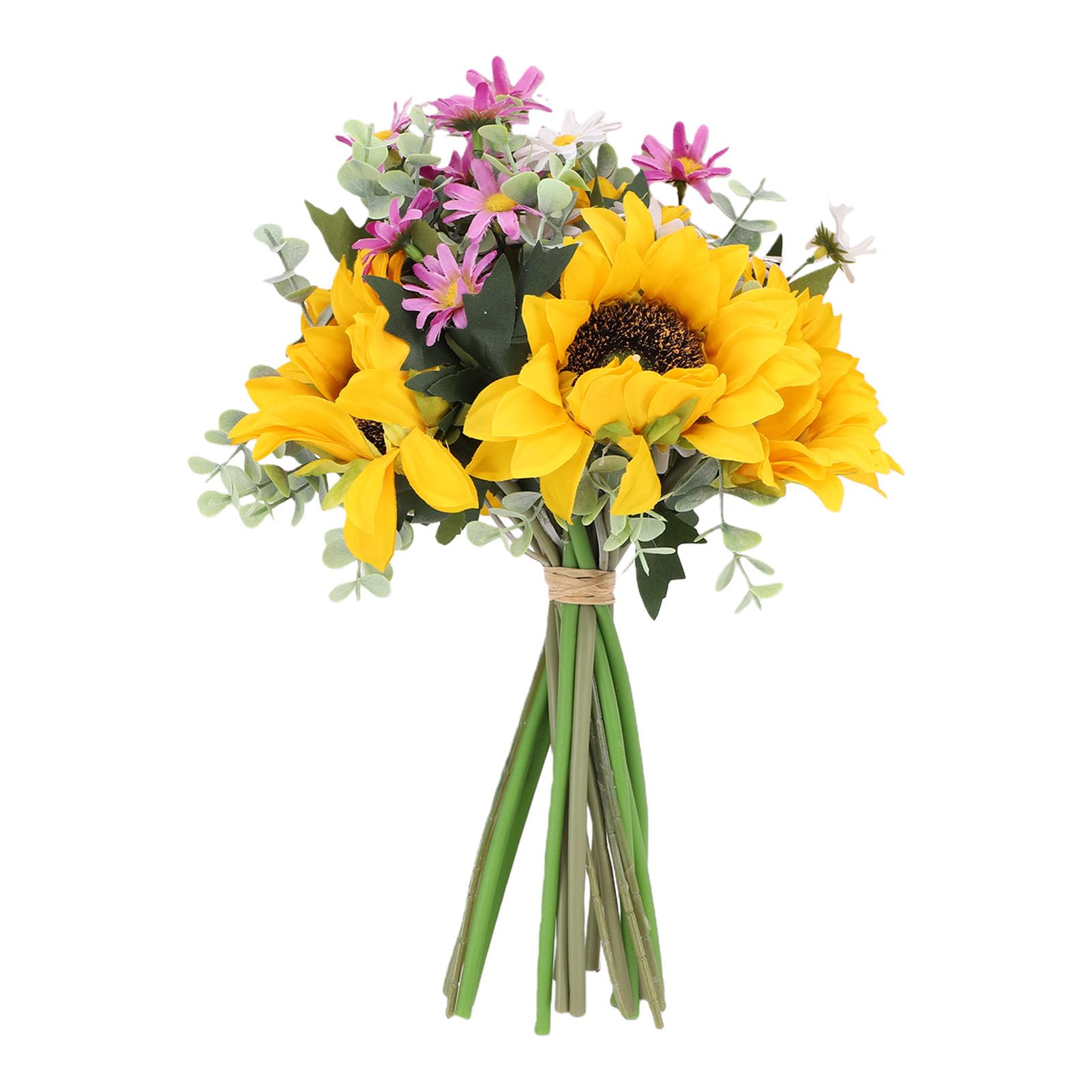 Bouquet de tournesols artificiels de mariage pour de mariée en soie