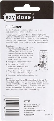 Miniatura 5 de Ezy Dose - Cortador de pastillas con bloqueo 67755 Cortador de píldoras con dispensador Varía 1