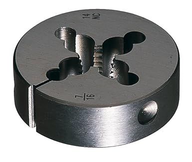 Cle-Line C65427 Carbon Steel Round Adjustable Die, 1-1/8-12 UNF
