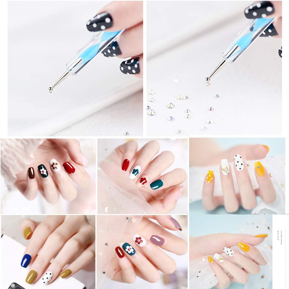 PIXORA Mandala Dotting Tools Set, 17 Pieces, Multicolor, with Stencils Templates Brushes and Paint Tray for Nail Art, Rock Painting, Drawing, Kids Crafts 4