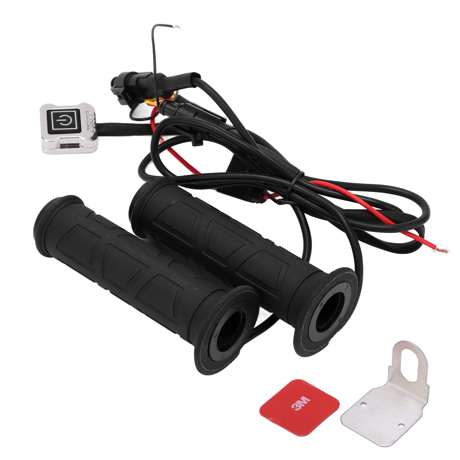 1 Paire de poignées de Guidon de Moto, 22mm, 7/8 Pouces, Thermostat Intelligent à 3 Vitesses, poignée chauffante électrique
