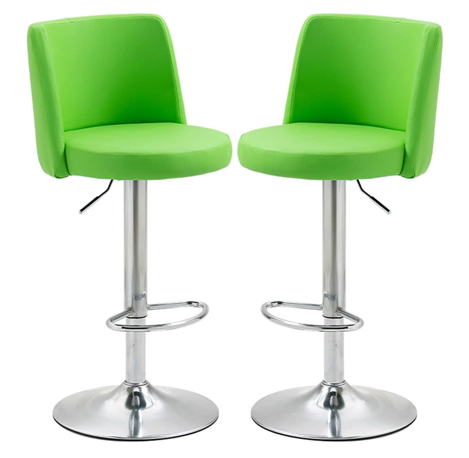 Tabourets de bar modernes réglables en cuir PU au design contemporain épuré