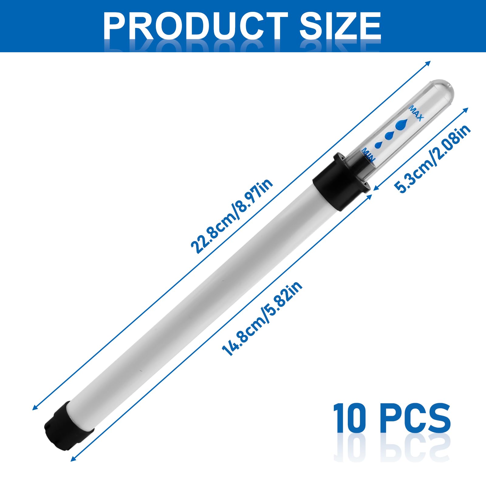 Waterniveau-indicator voor planten, bodemwaterniveau-indicator, bodemvochtmeter, waterindicator voor bloempotplanten, 3 stuks